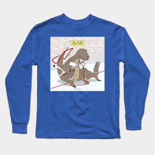 T-Rex is the Best Ice Hockey Goalie Long Sleeve T-Shirt